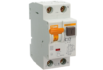 Автоматический выключатель дифференциального тока со встроенной защитой от перенапряжения АВДТ64