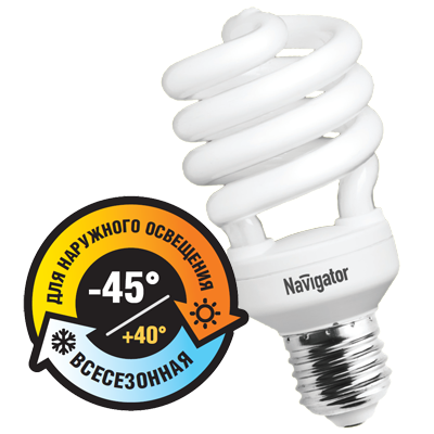 Лампа энергосберегающая со встроенным ЭПРА NCL-SH10-28-E27/OUTDOOR